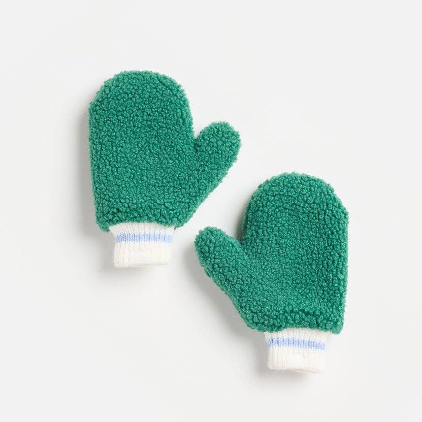 MAD HTR Sherpa Mittens - Green - Bossy Beans