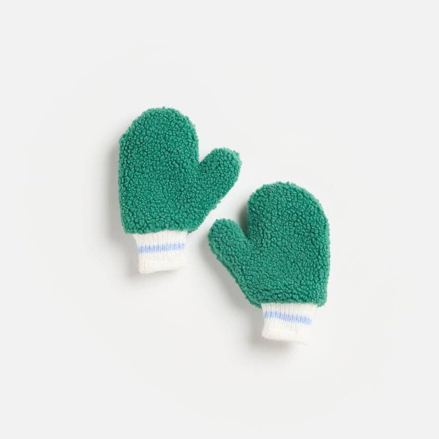 MAD HTR Sherpa Mittens - Green - Bossy Beans