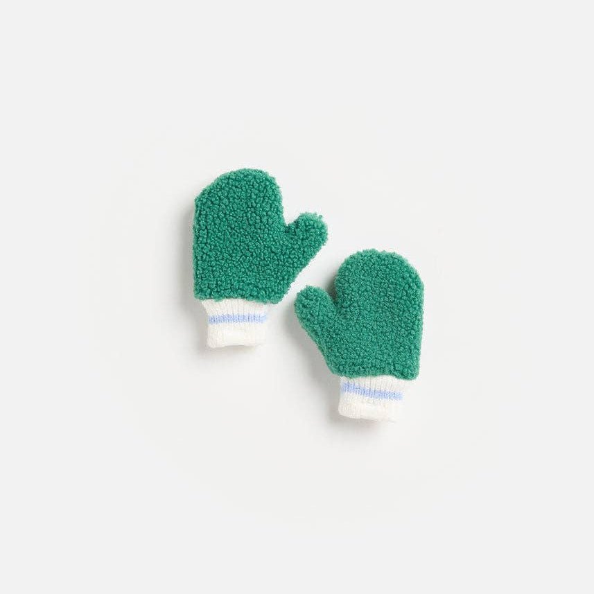 MAD HTR Sherpa Mittens - Green - Bossy Beans