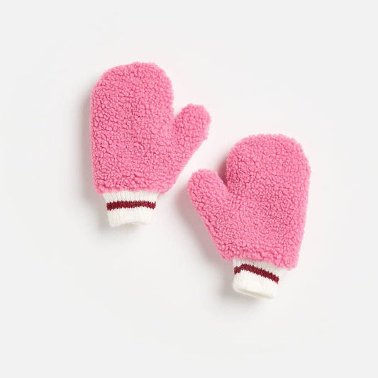 MAD HTR Sherpa Mittens - Pink - Bossy Beans