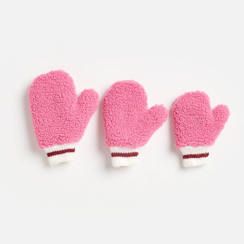 MAD HTR Sherpa Mittens - Pink - Bossy Beans