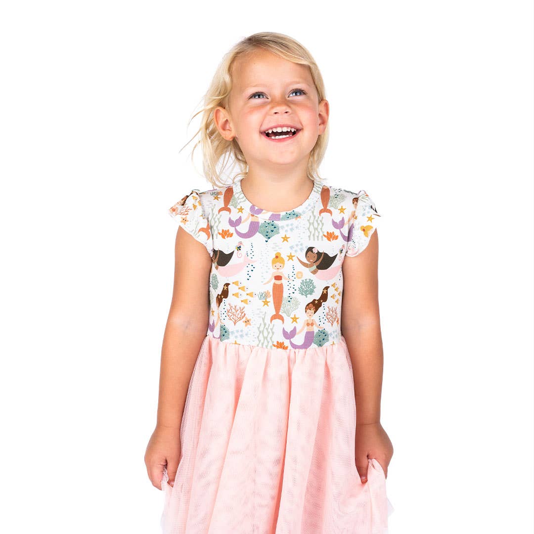 "Making Waves" Mermaids Tulle Dress - Bossy Beans