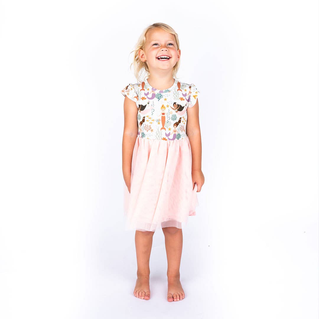 "Making Waves" Mermaids Tulle Dress - Bossy Beans