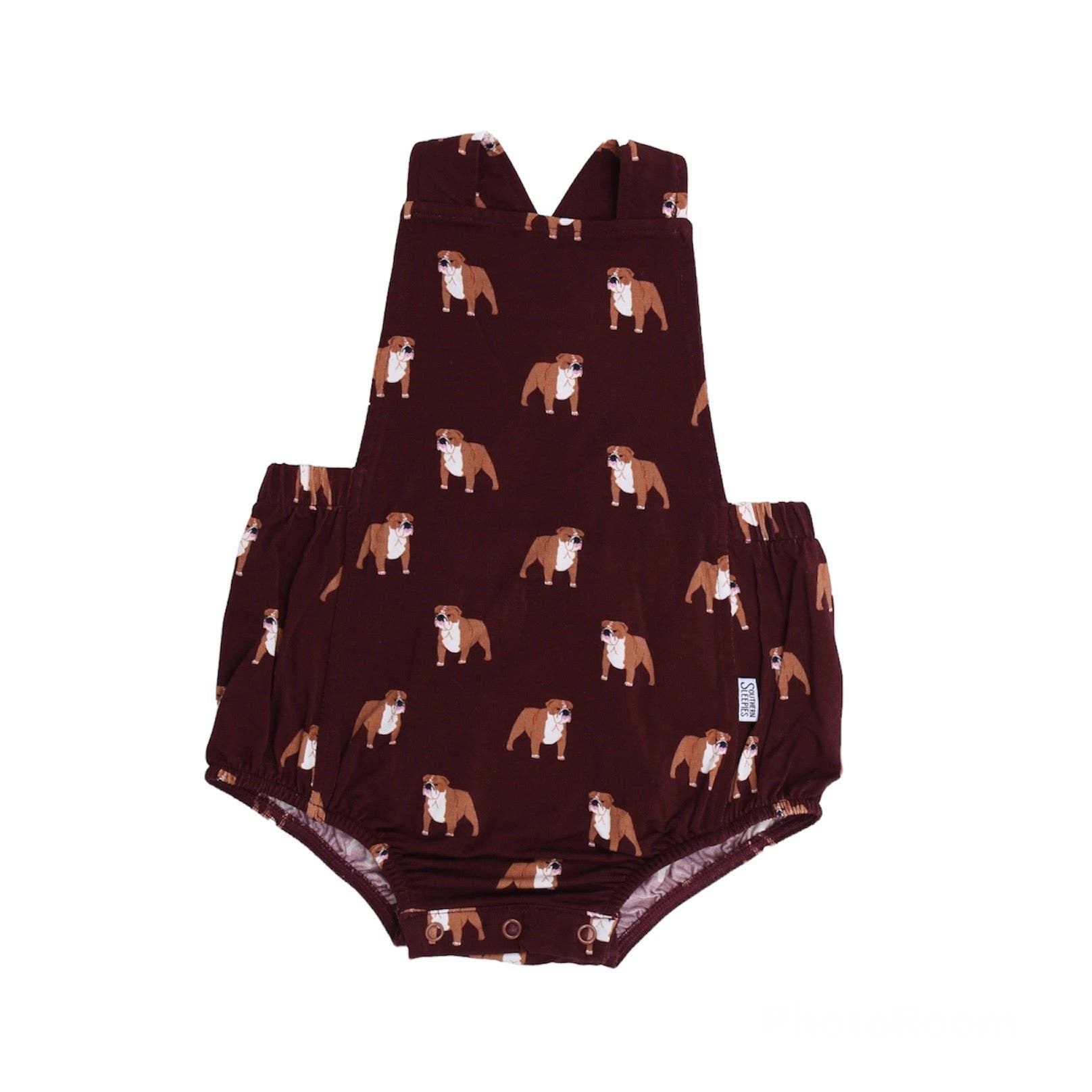 Maroon Bulldog Bamboo Sun Bubble w/Adjustable Straps - Bossy Beans