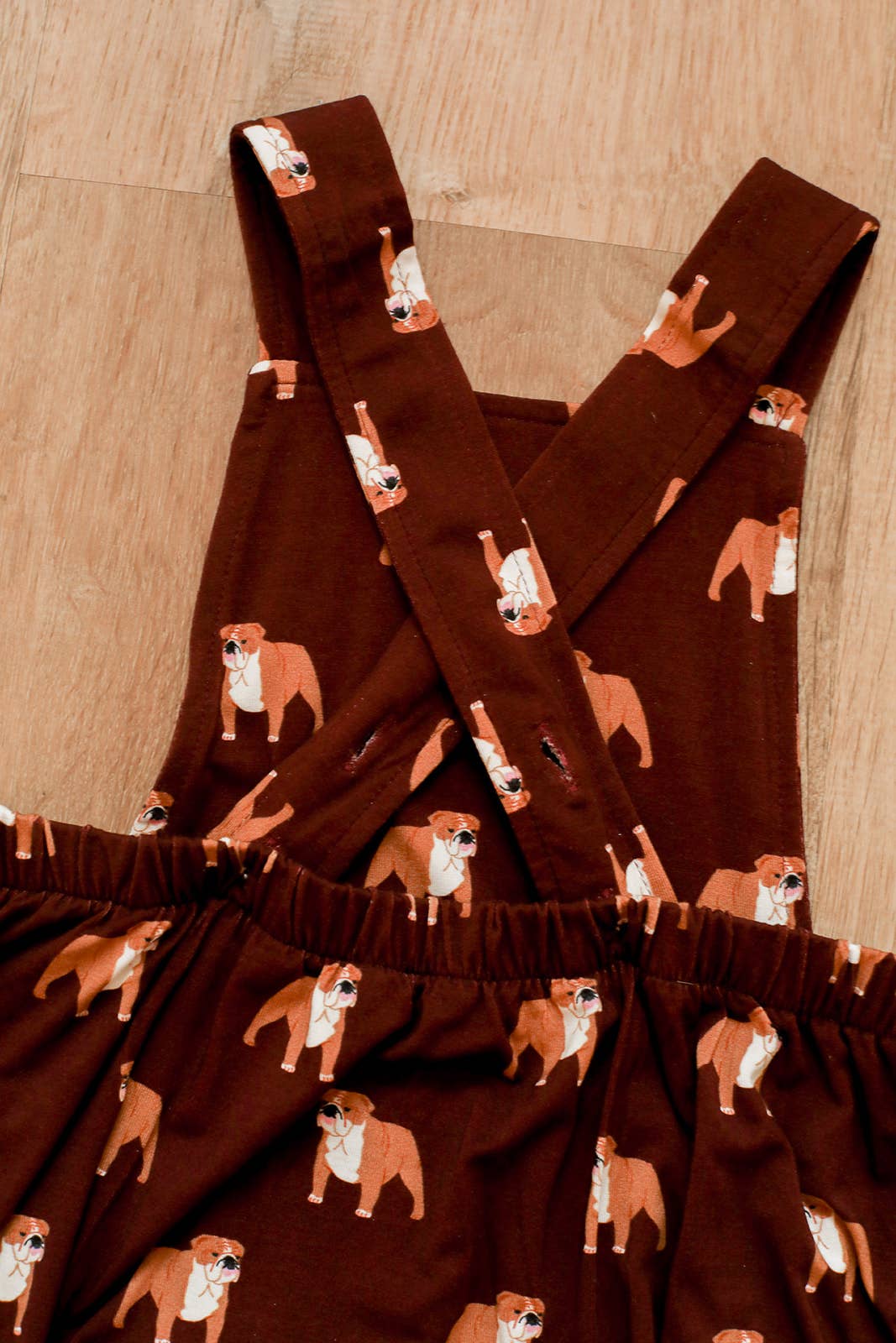 Maroon Bulldog Bamboo Sun Bubble w/Adjustable Straps - Bossy Beans