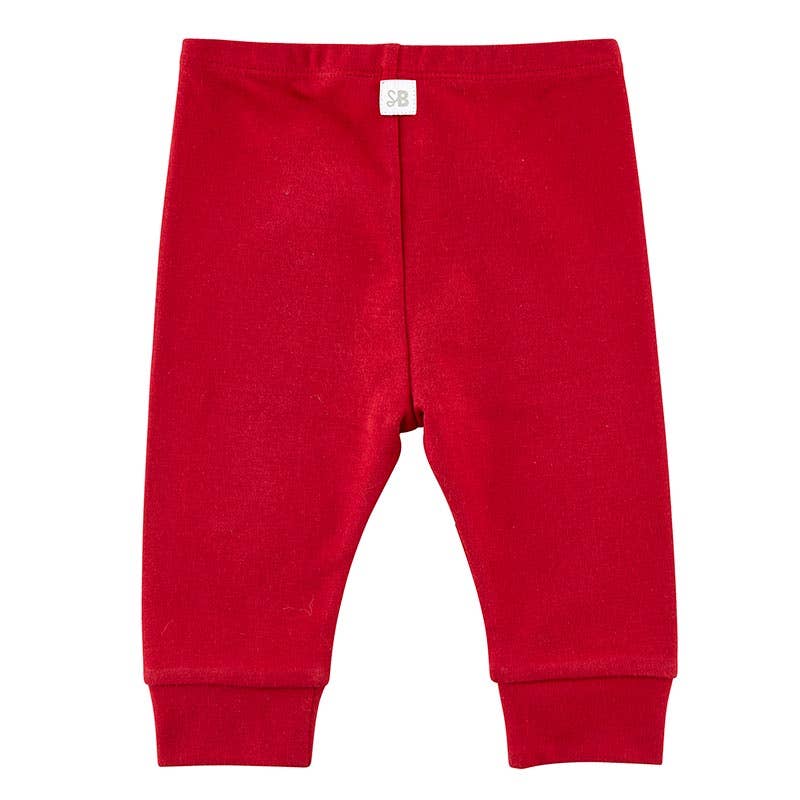 "Merry" Red Jogger Pants - Bossy Beans