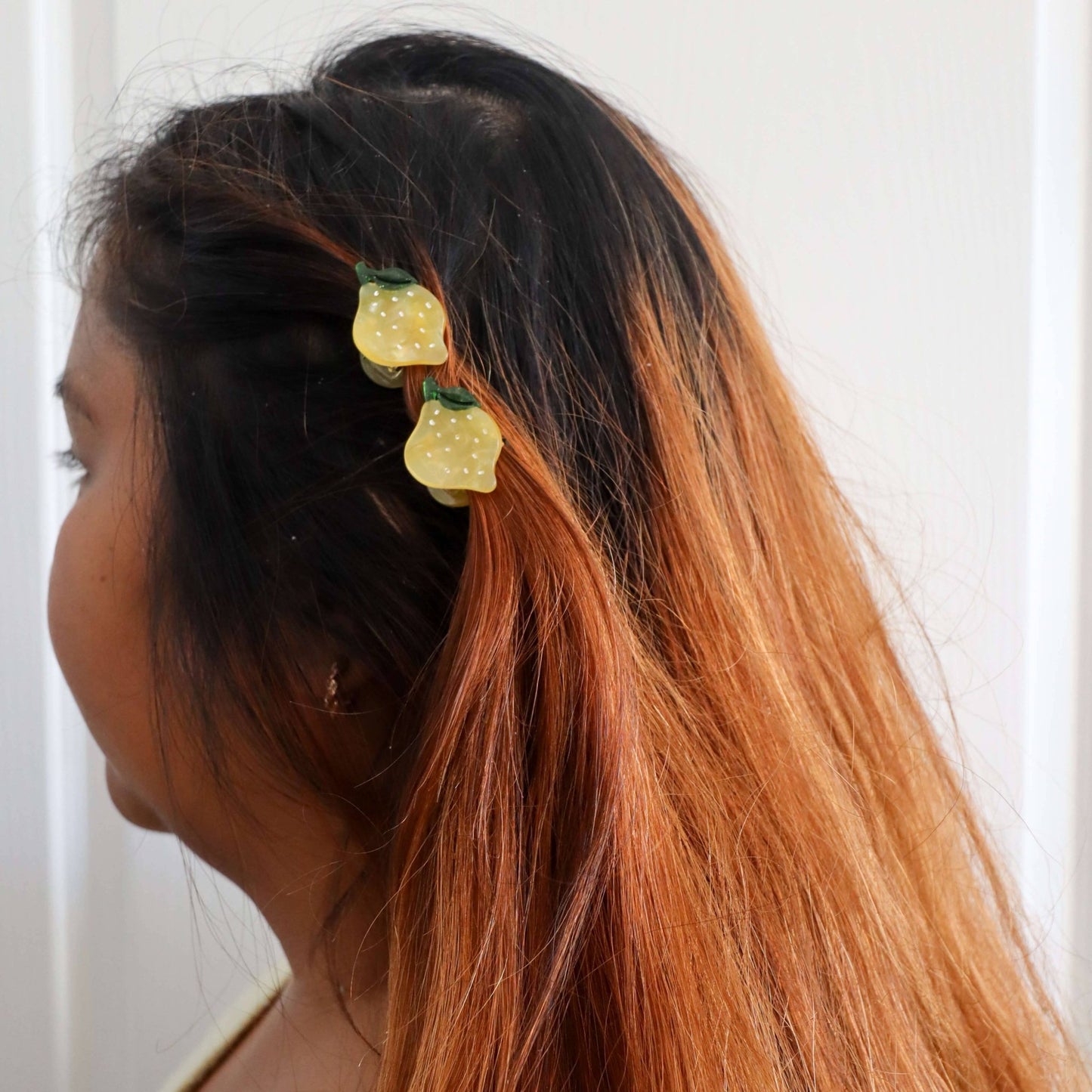 Micro Fruit and Flowers Hair Claw Clip Set - Bossy Beans