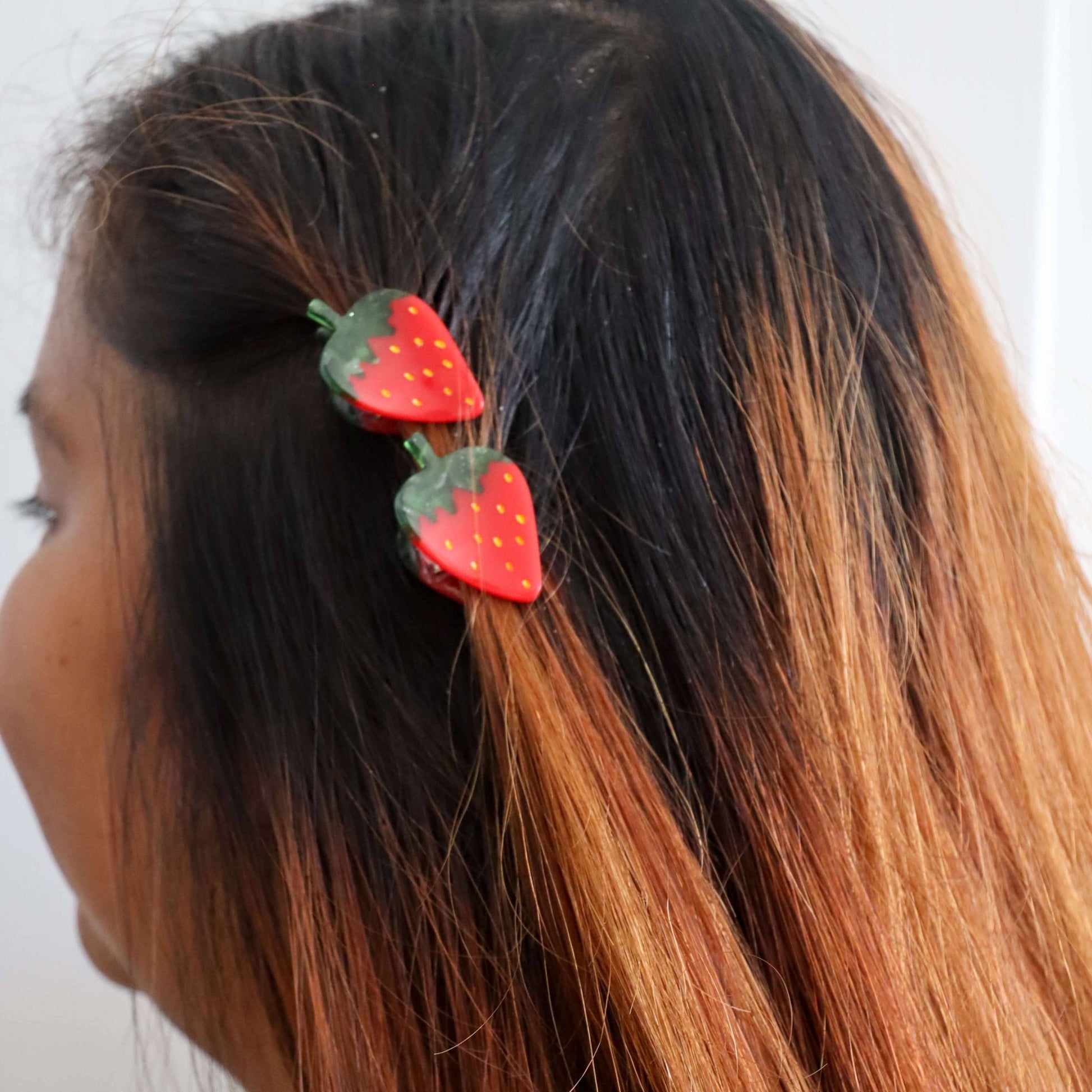 Micro Fruit and Flowers Hair Claw Clip Set - Bossy Beans