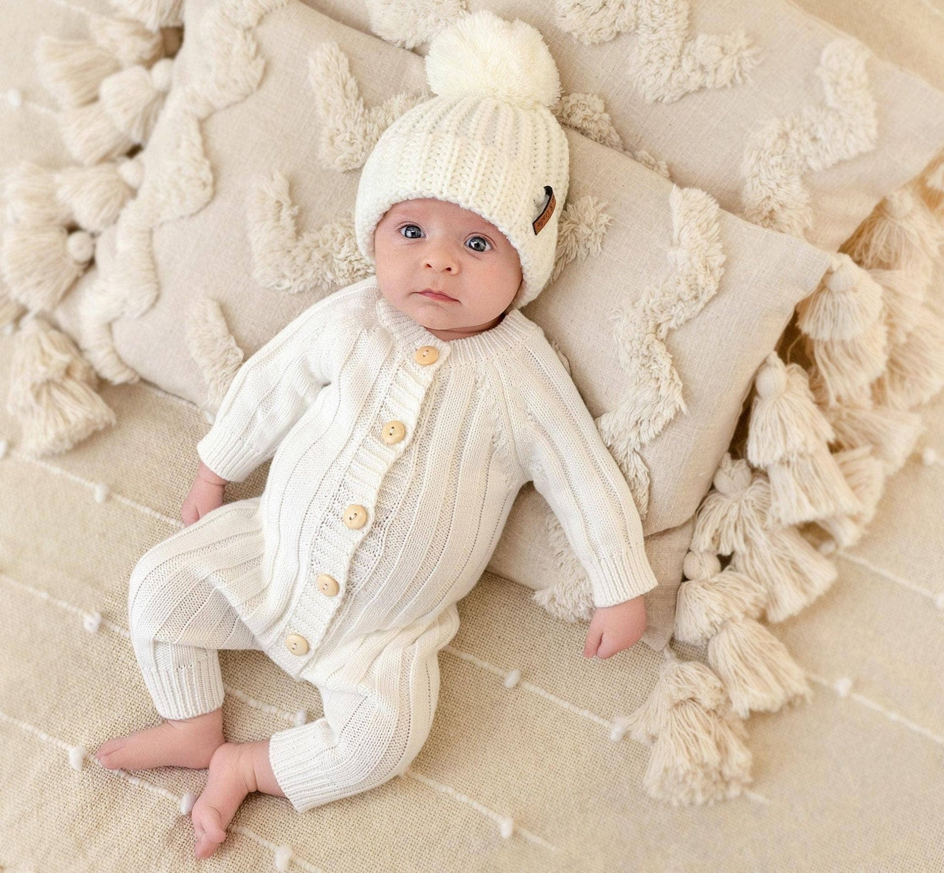 Milo Jumpsuit: Heathered Blue - Bossy Beans