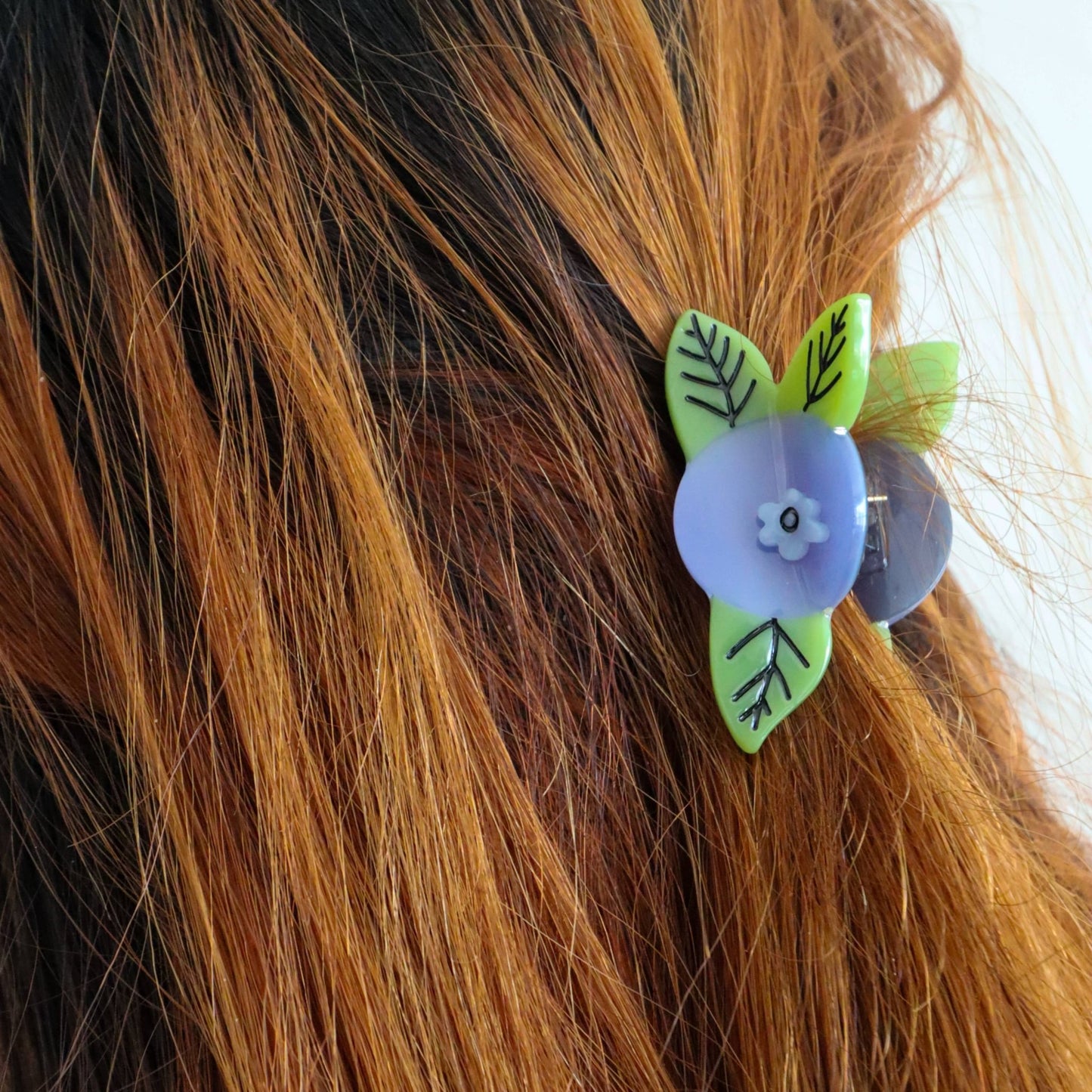 Mini Blueberry Hair Claw Clip - Bossy Beans
