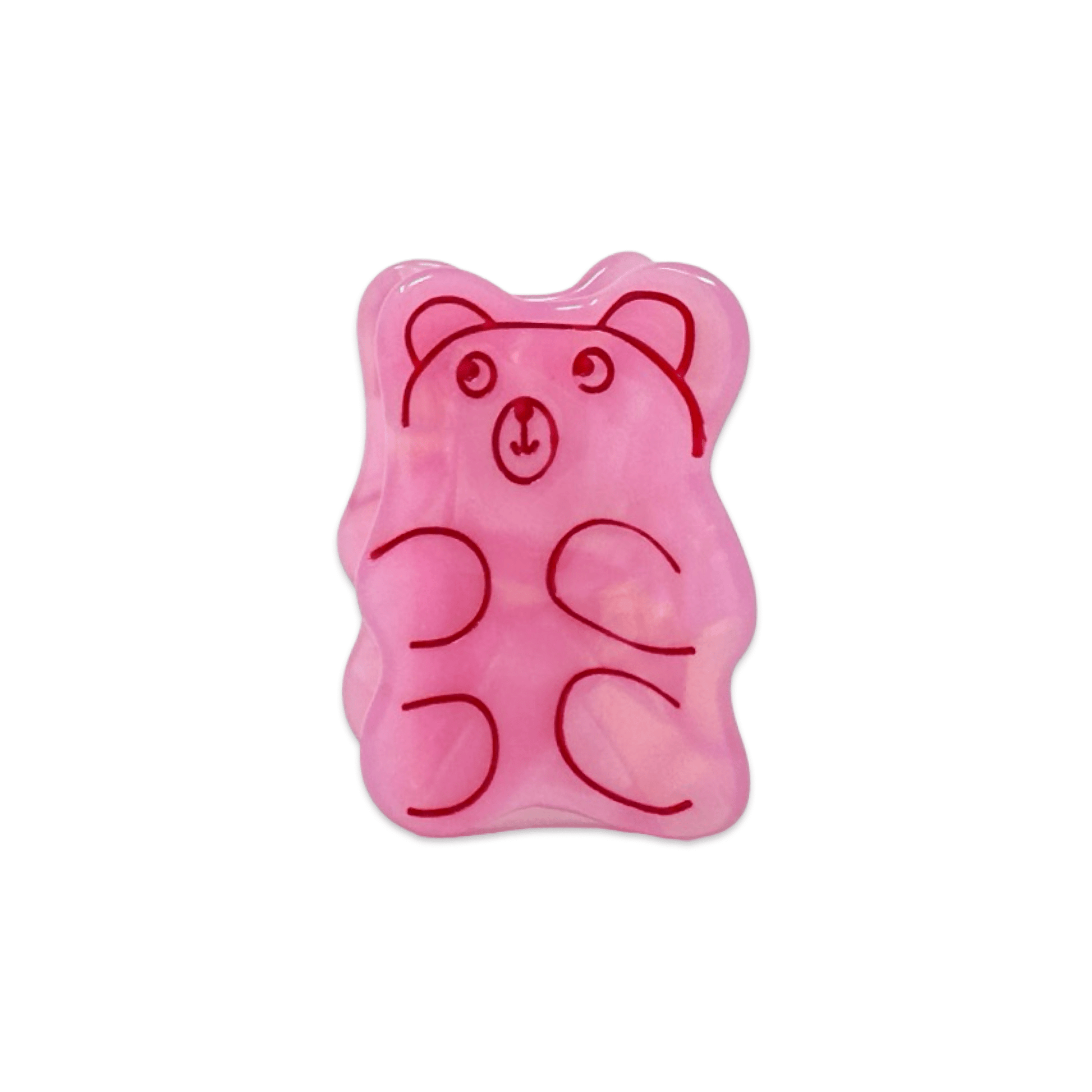 Mini Pink Gummy Bear Hair Claw Clip - Bossy Beans