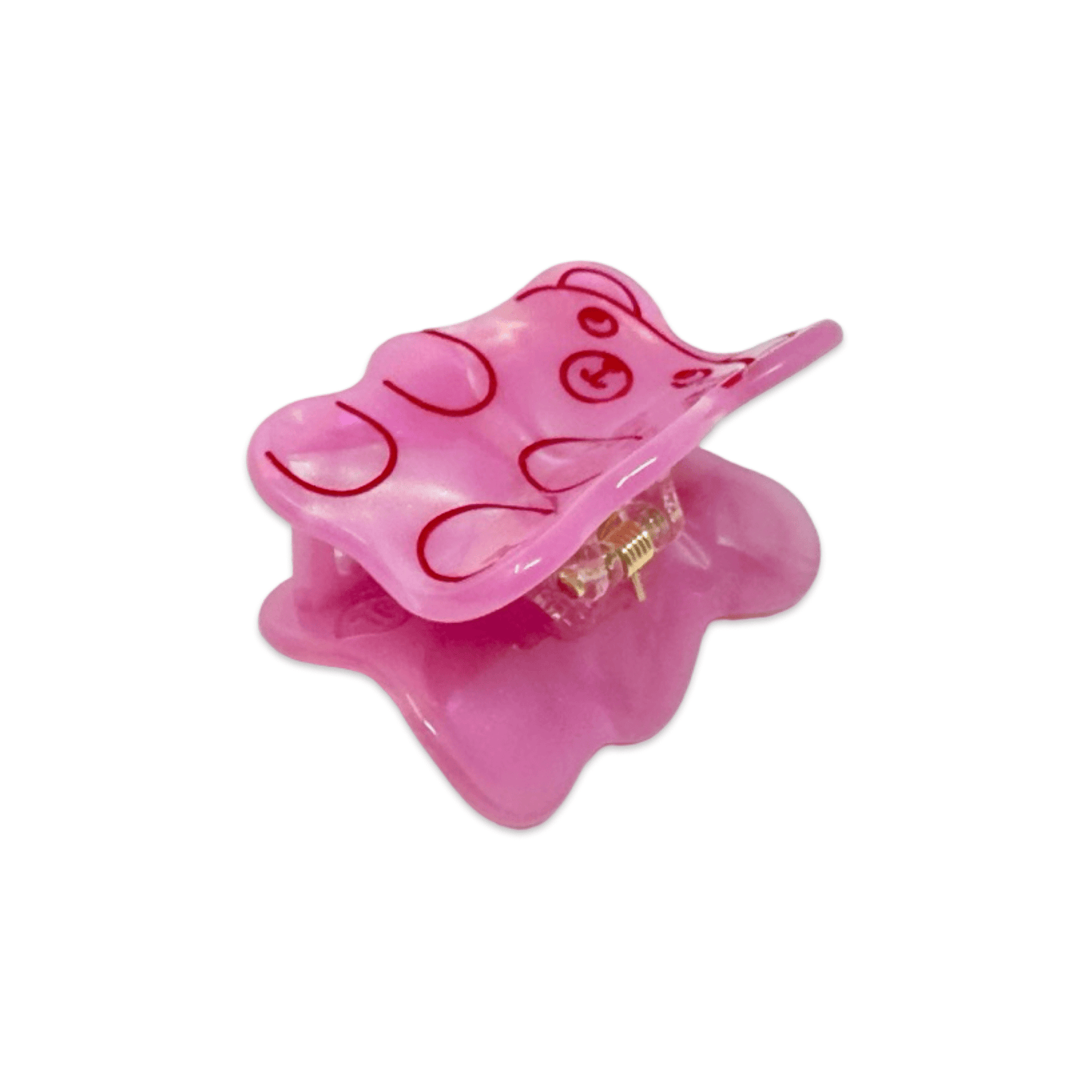Mini Pink Gummy Bear Hair Claw Clip - Bossy Beans