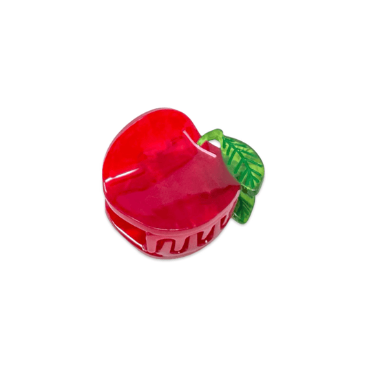 Mini Red Apple Hair Claw Clip - Bossy Beans