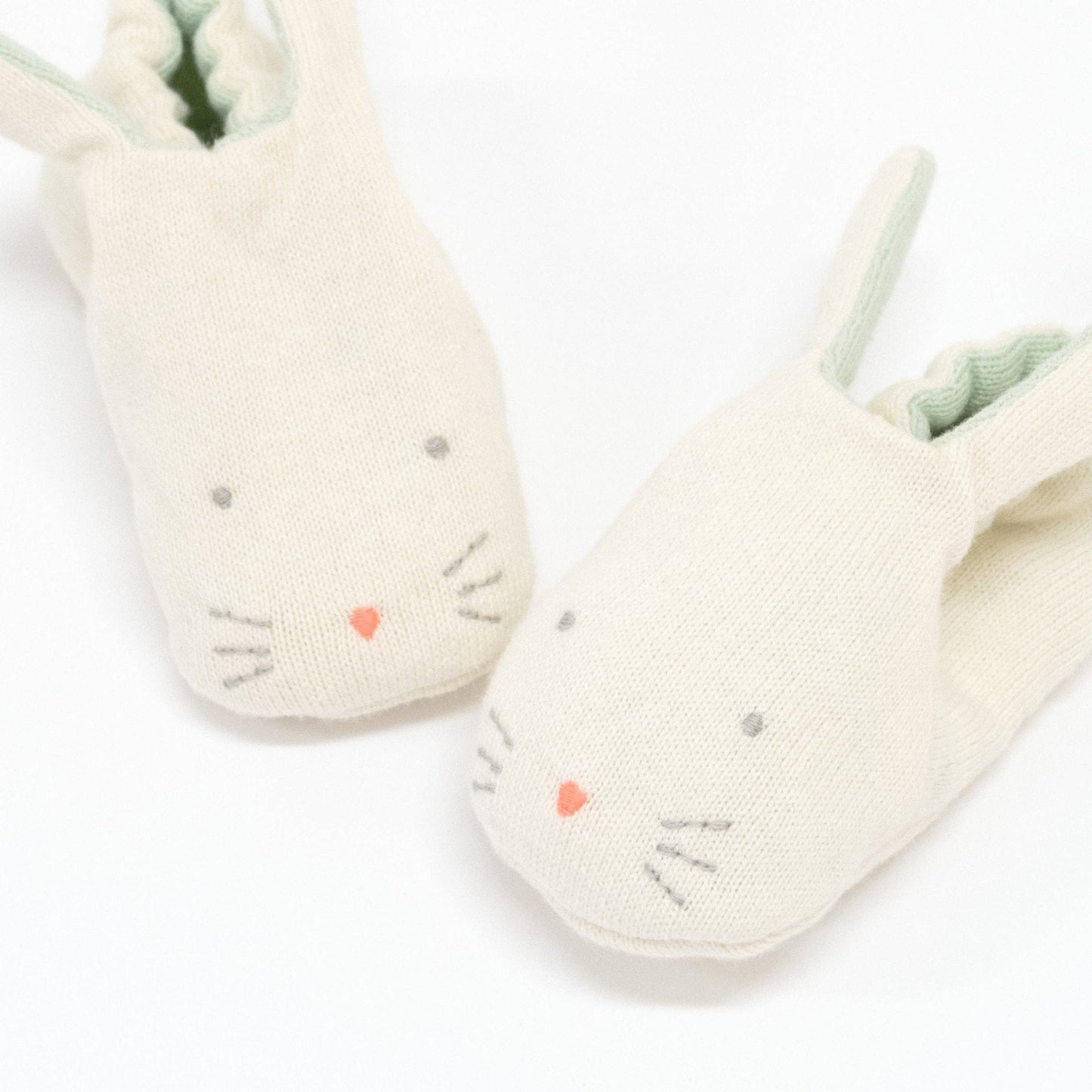 Mint Bunny Baby Booties - Bossy Beans