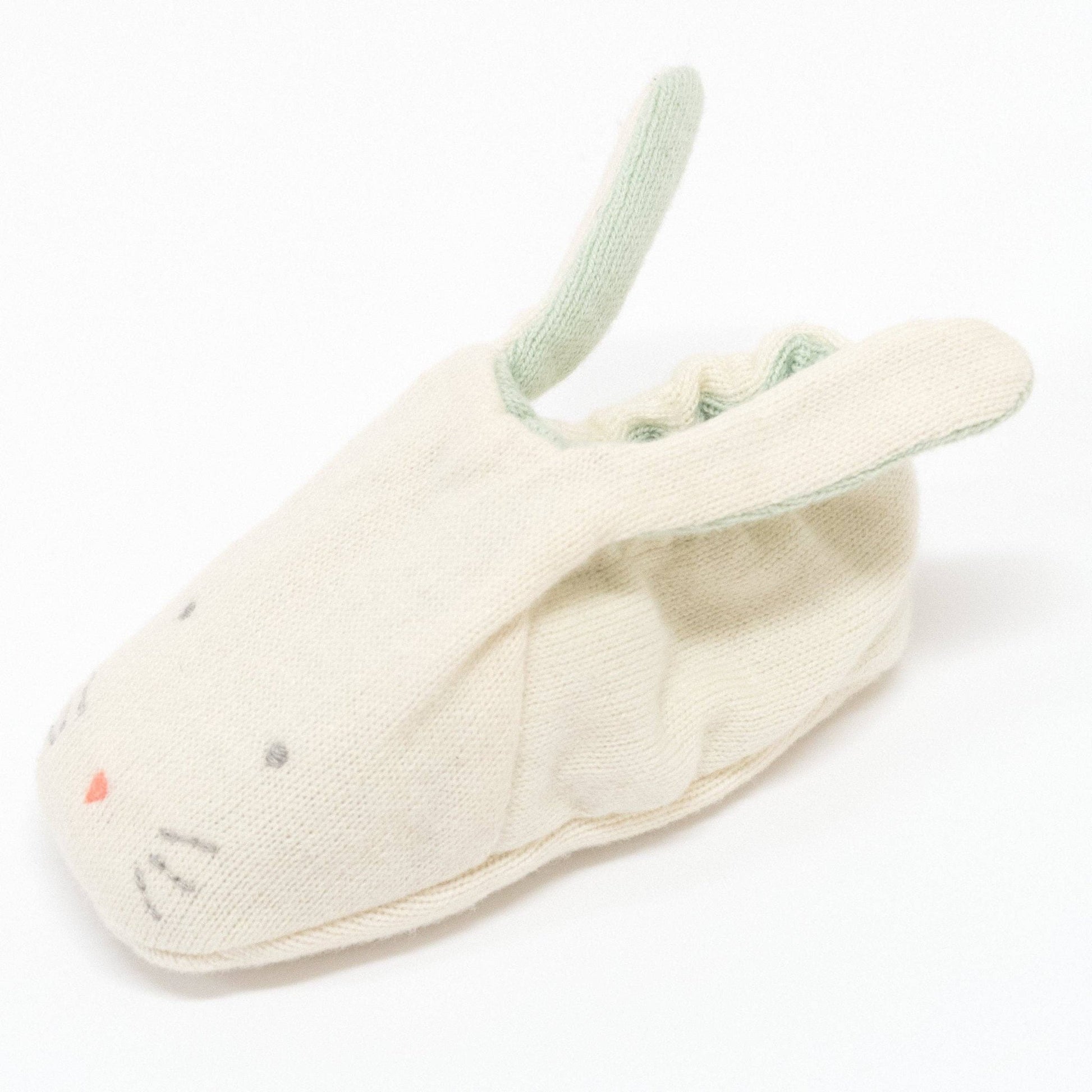 Mint Bunny Baby Booties - Bossy Beans