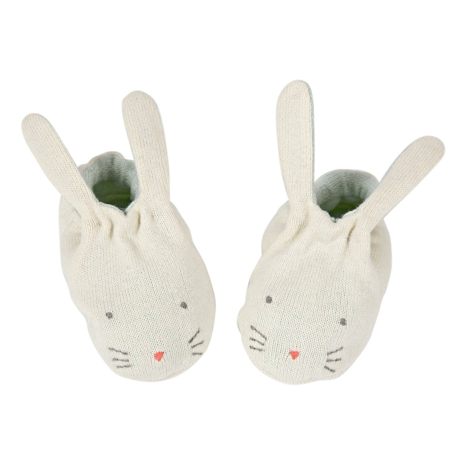 Mint Bunny Baby Booties - Bossy Beans