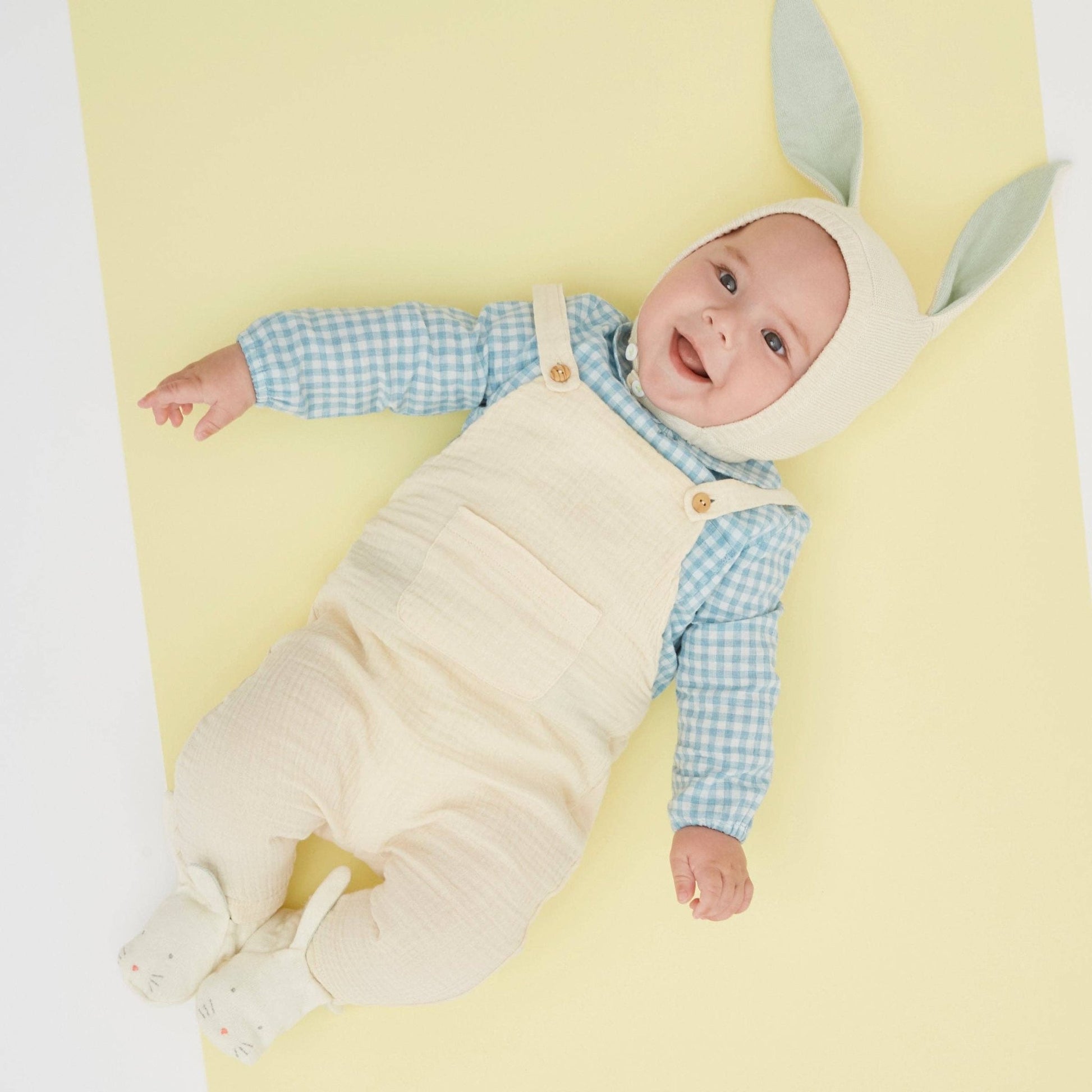 Mint Bunny Baby Booties - Bossy Beans