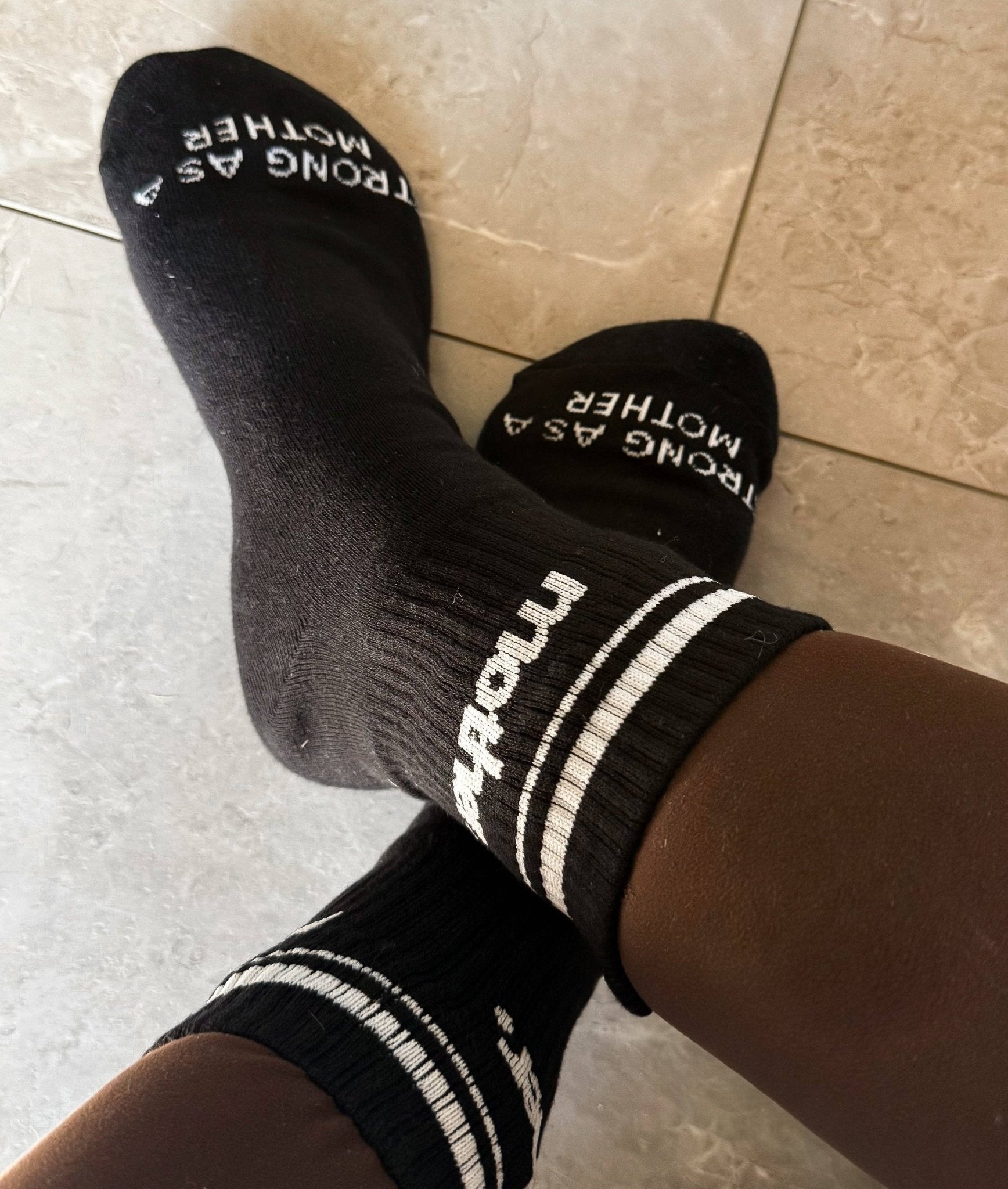 Mother. Throwback Half Crew Striped Socks - Bossy Beans