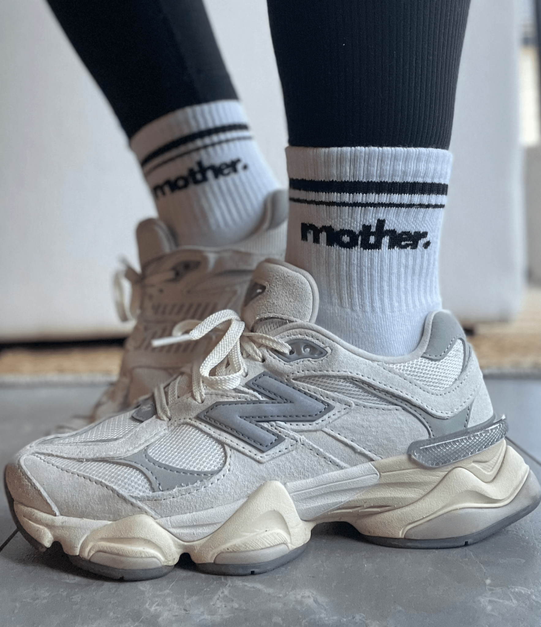 Mother. Throwback Half Crew Striped Socks - Bossy Beans