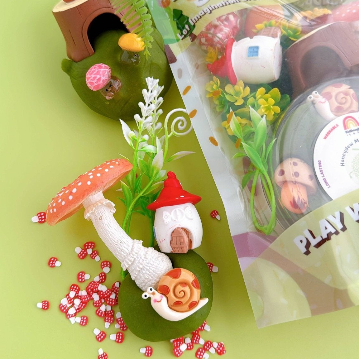 Mushroom Meadow KidDough Sensory Play Kit - Bossy Beans