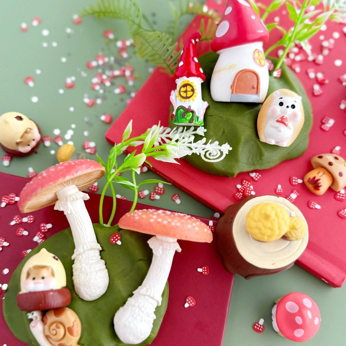 Mushroom Meadow KidDough Sensory Play Kit - Bossy Beans
