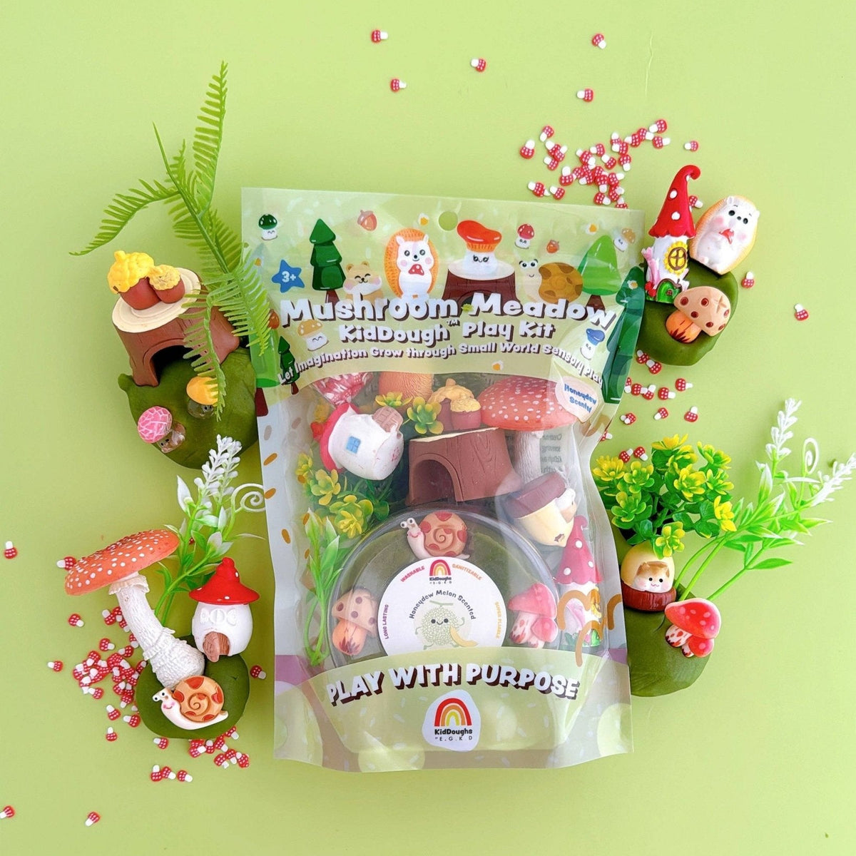Mushroom Meadow KidDough Sensory Play Kit - Bossy Beans