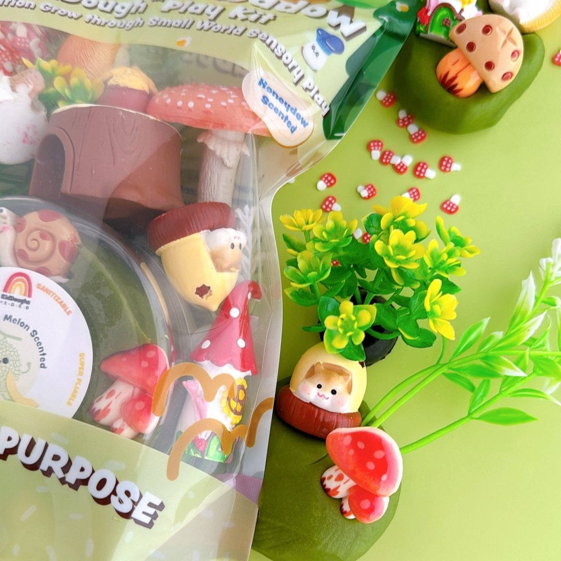 Mushroom Meadow KidDough Sensory Play Kit - Bossy Beans