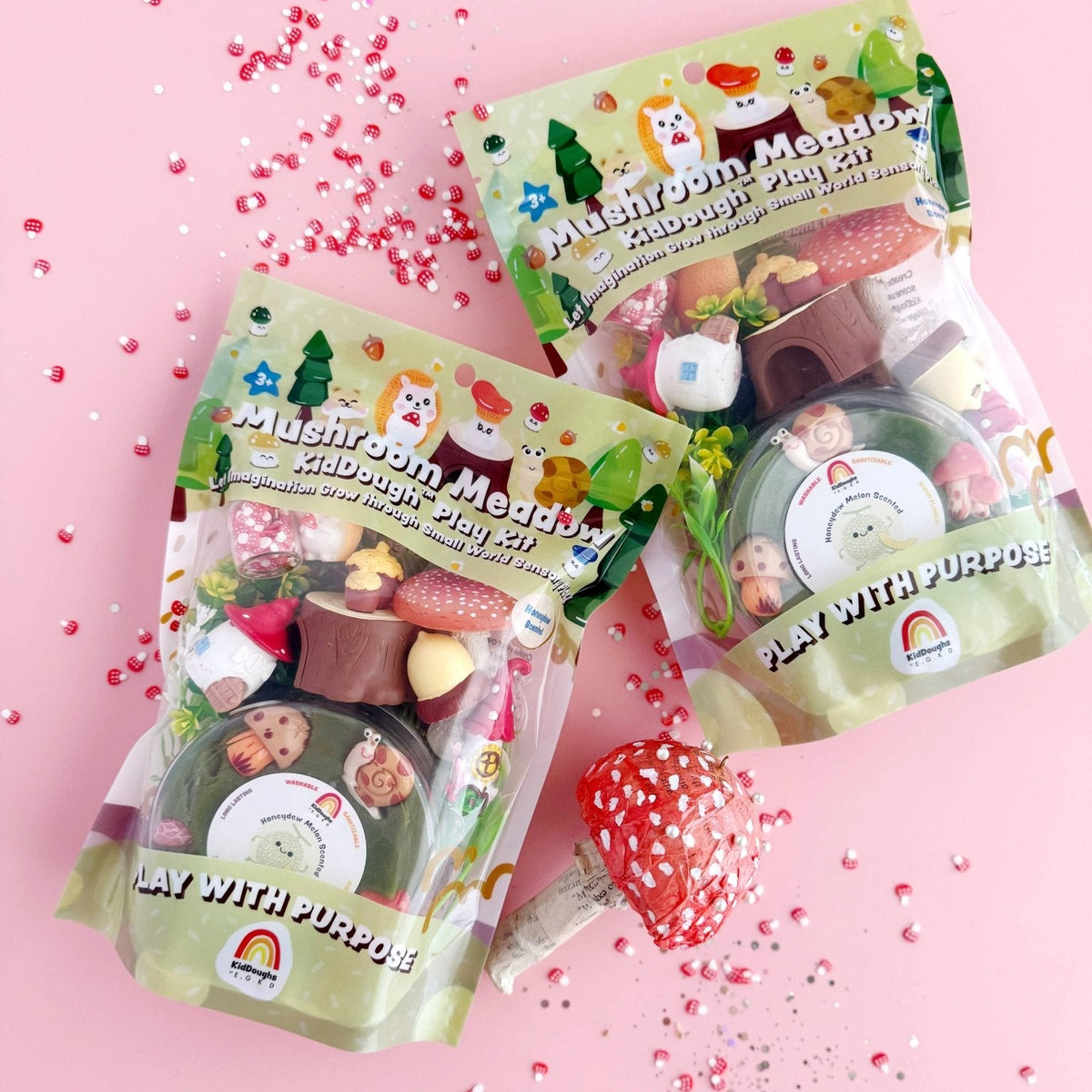 Mushroom Meadow KidDough Sensory Play Kit - Bossy Beans