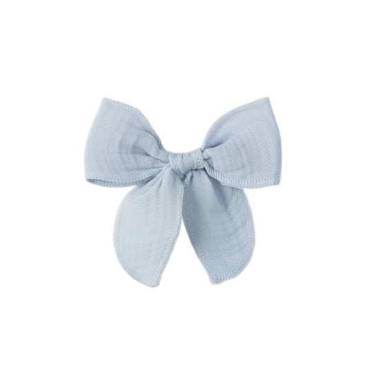 Muslin Bow Clip - Powder - Bossy Beans