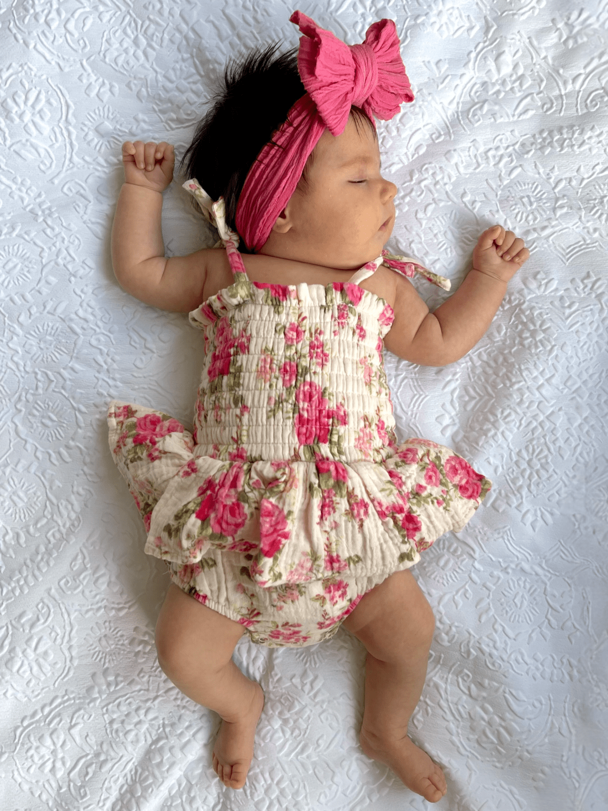 Muslin Smocked Bubble with Skirt: Country Daydream - Bossy Beans