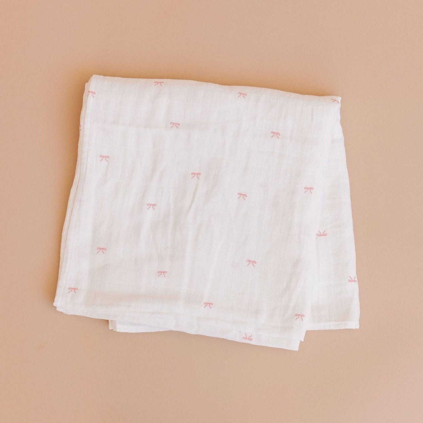Muslin Swaddle Set - Strawberry, Bow, & Pink Stripe Baby Organic - Bossy Beans