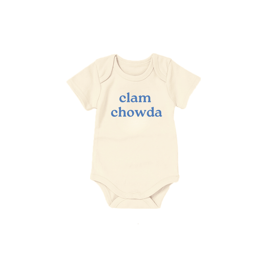 Newborn Organic Cotton Baby Clothing - Clam Chowda - Bossy Beans