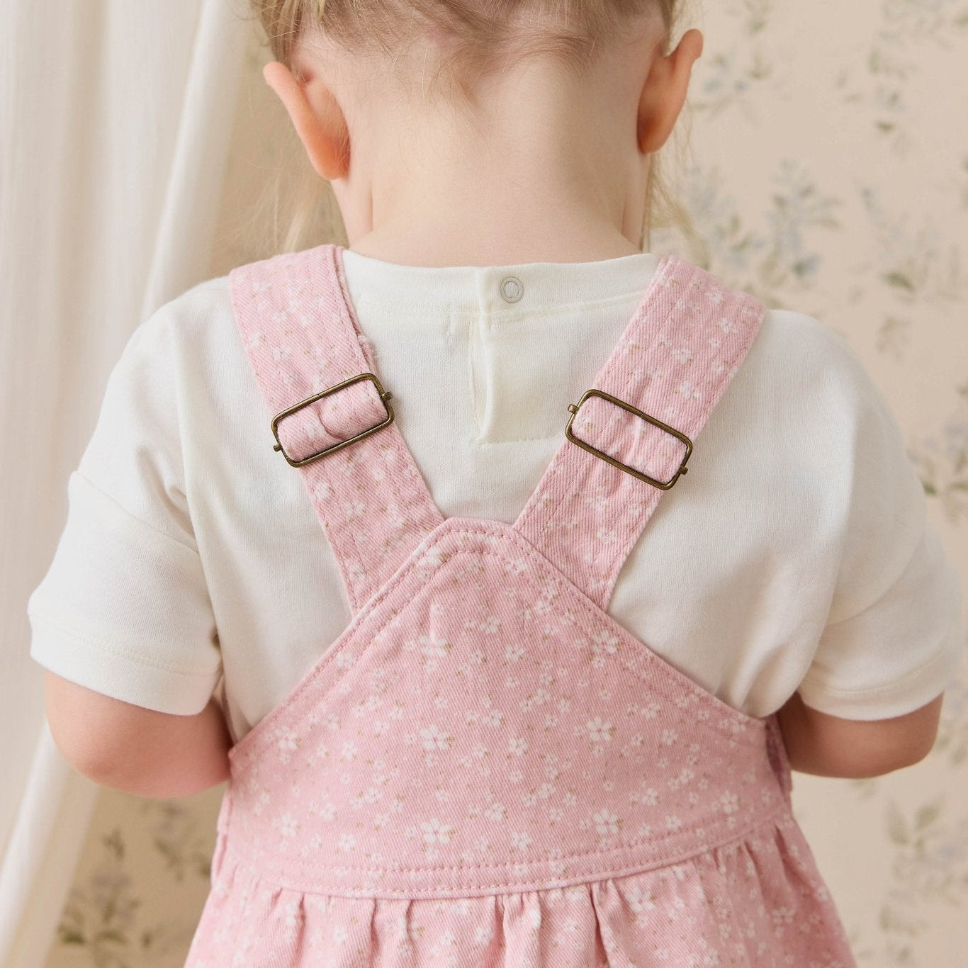 Norah Overall Dress - Paula Powder - Bossy Beans