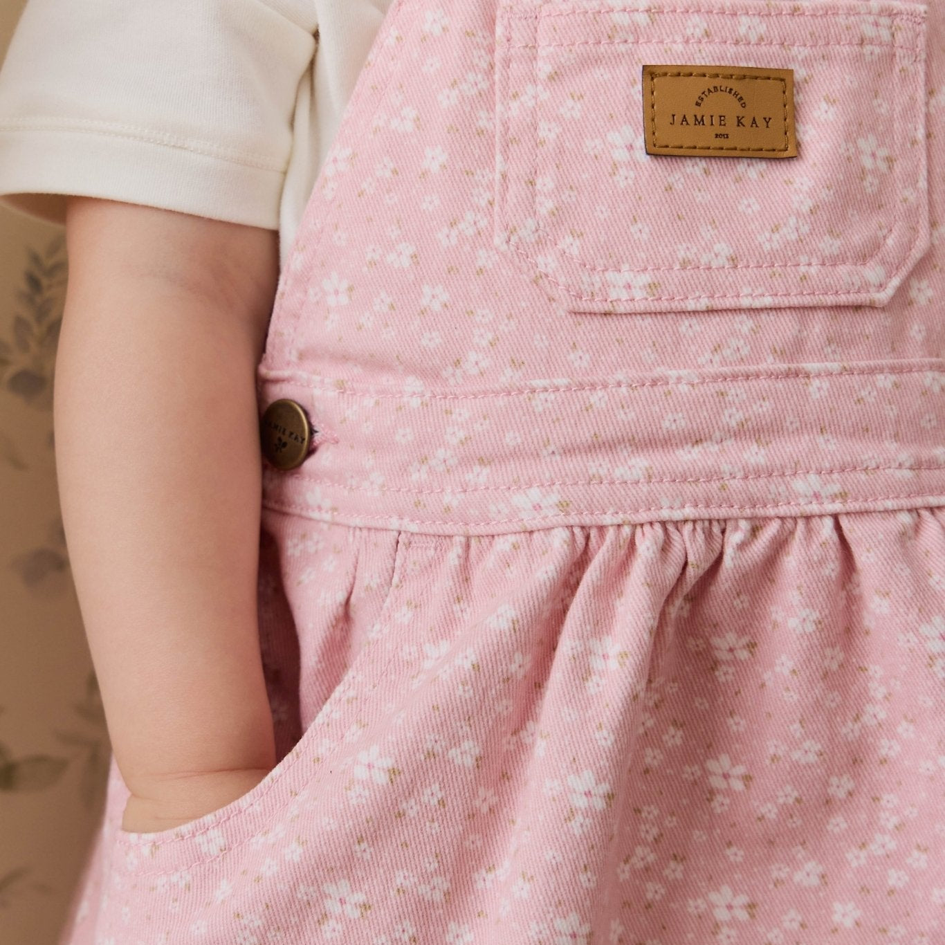 Norah Overall Dress - Paula Powder - Bossy Beans
