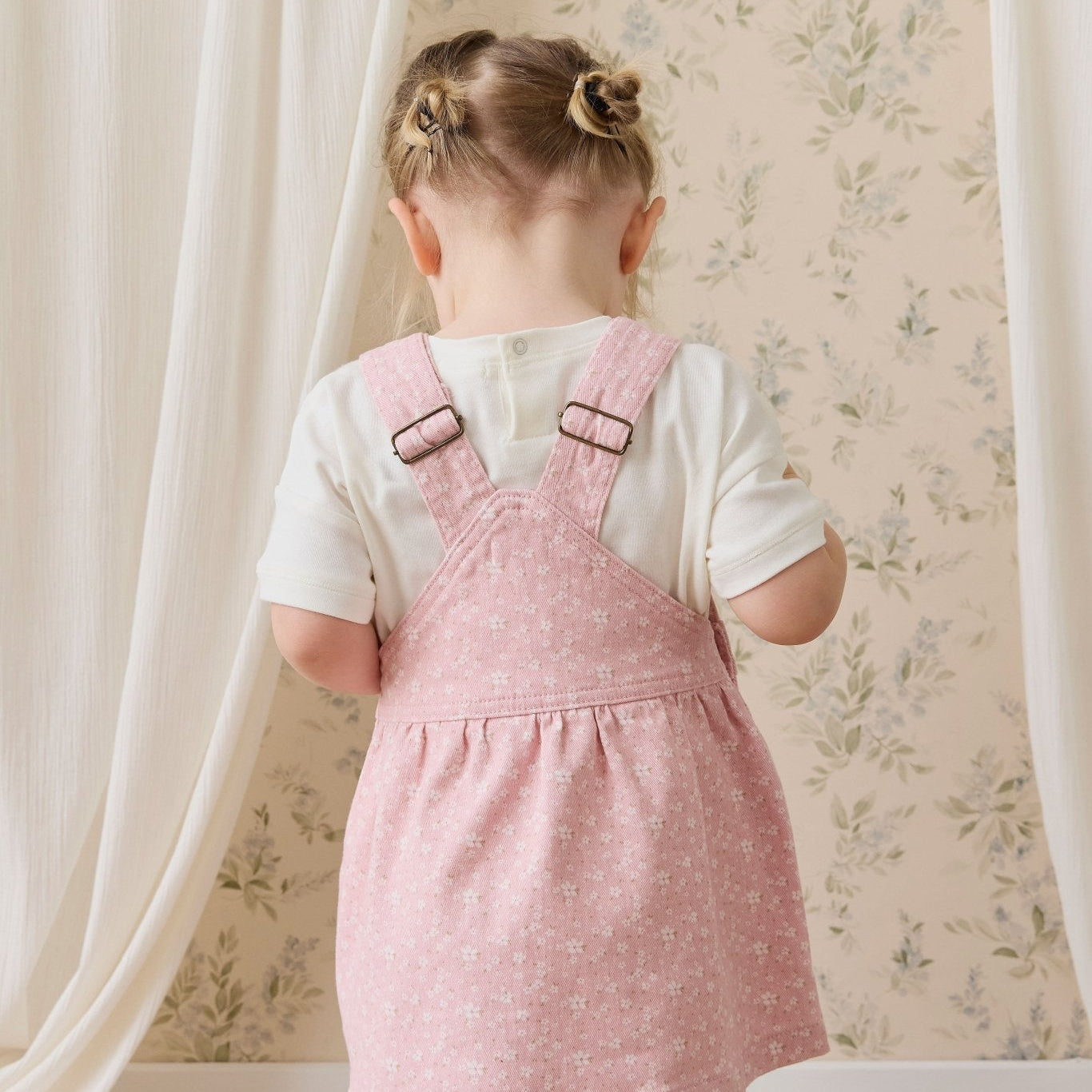 Norah Overall Dress - Paula Powder - Bossy Beans