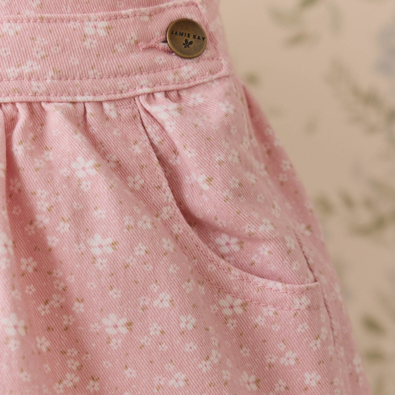 Norah Overall Dress - Paula Powder - Bossy Beans