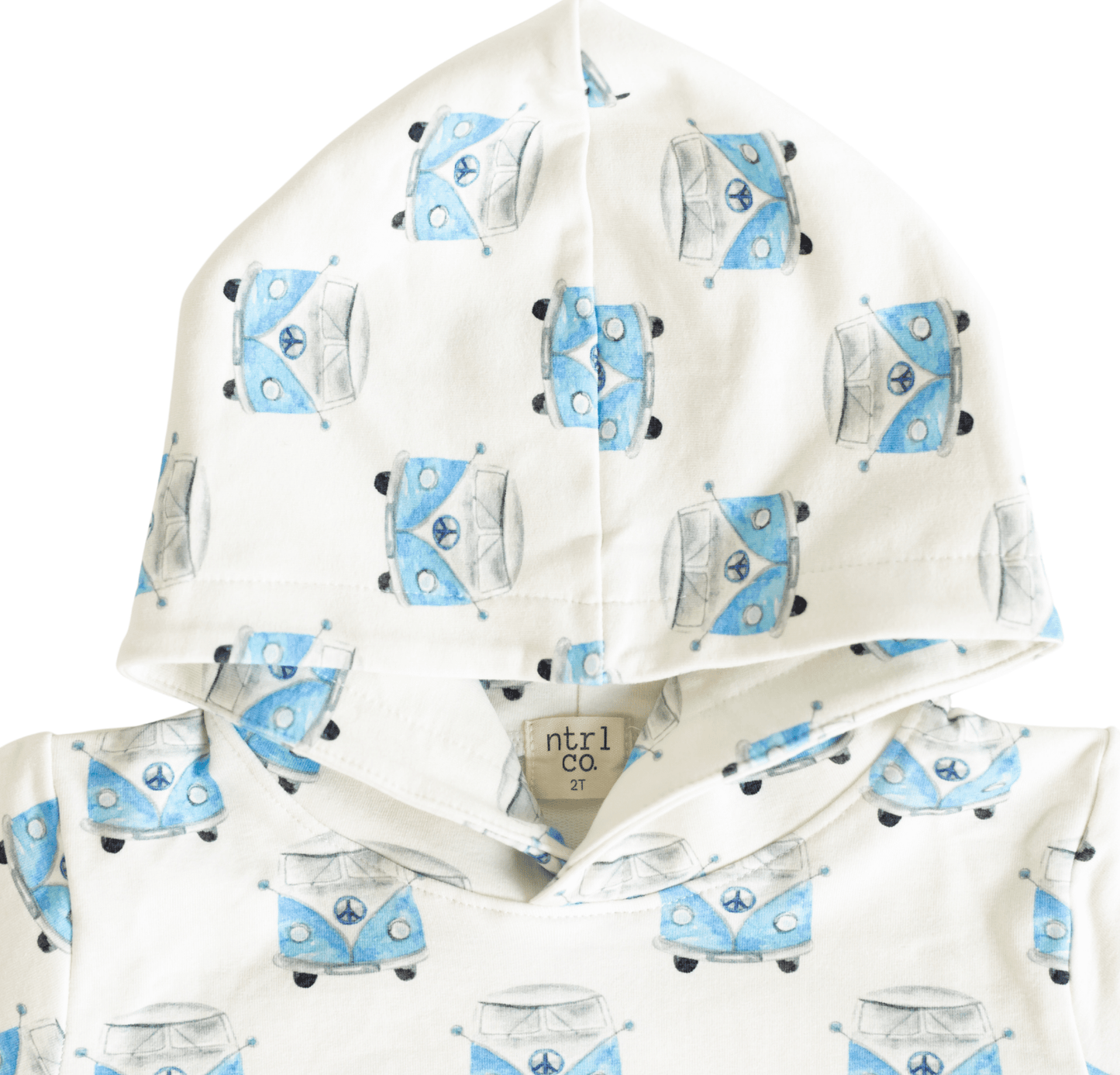 ntrl co. - Seaside Hoodie Set | Vintage Vibes | Blue: 3T - Bossy Beans