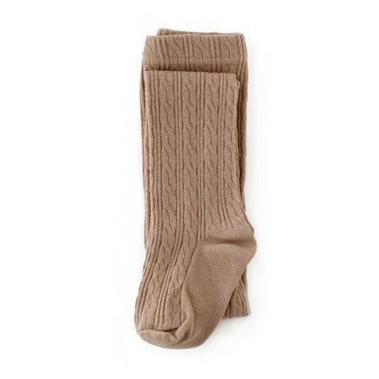 Oat Cable Knit Tights - Bossy Beans