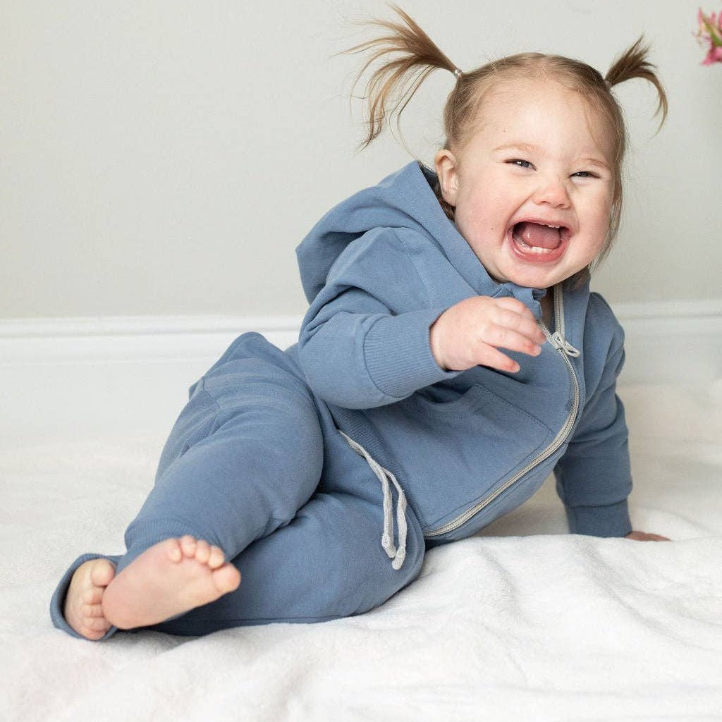 Organic 2 piece set Hoodie + shorts - Bossy Beans