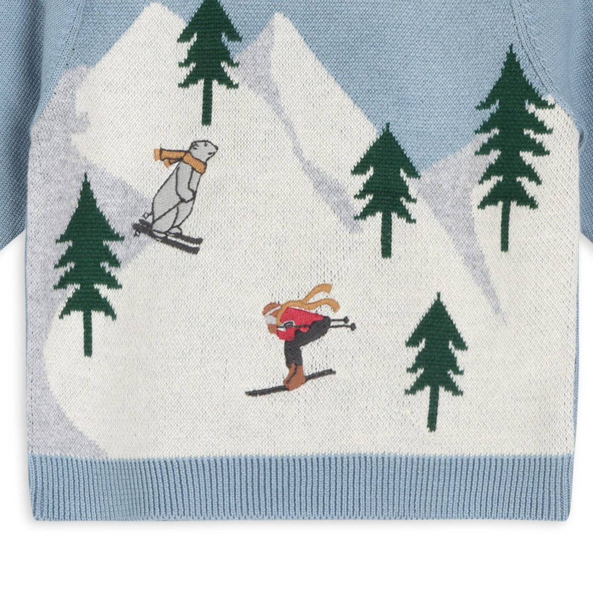 Organic Baby Pullover Sweater & Pant Set - Ski - Bossy Beans