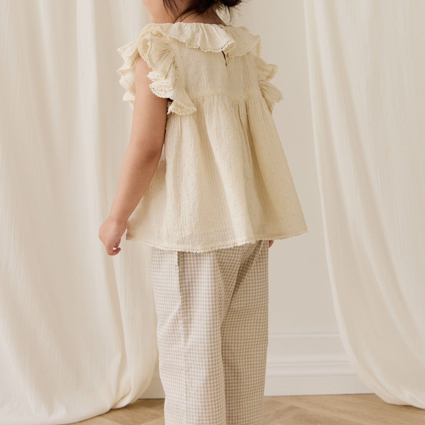 Organic Cotton Banks Blouse - Parchment - Bossy Beans