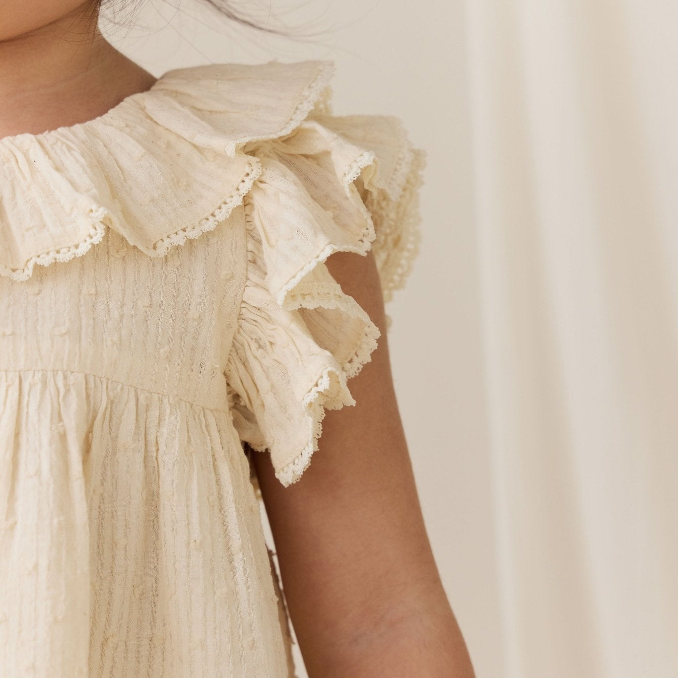 Organic Cotton Banks Blouse - Parchment - Bossy Beans