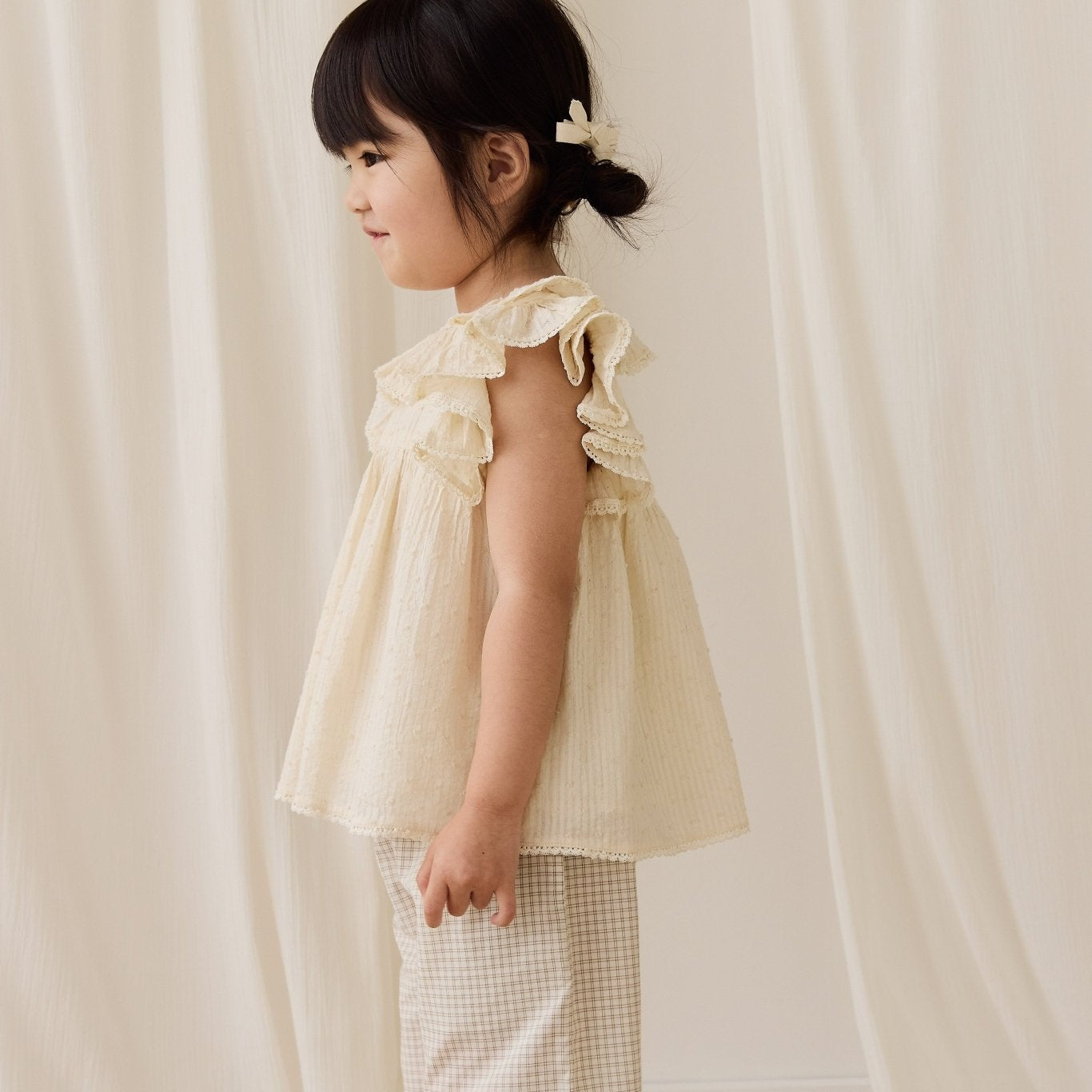 Organic Cotton Banks Blouse - Parchment - Bossy Beans