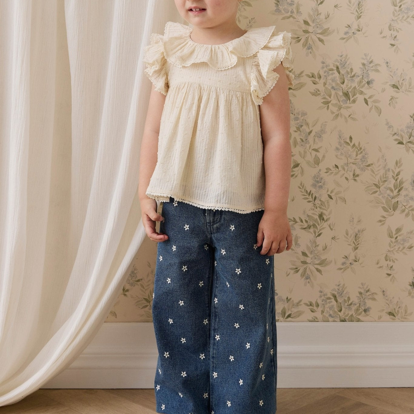 Organic Cotton Banks Blouse - Parchment - Bossy Beans