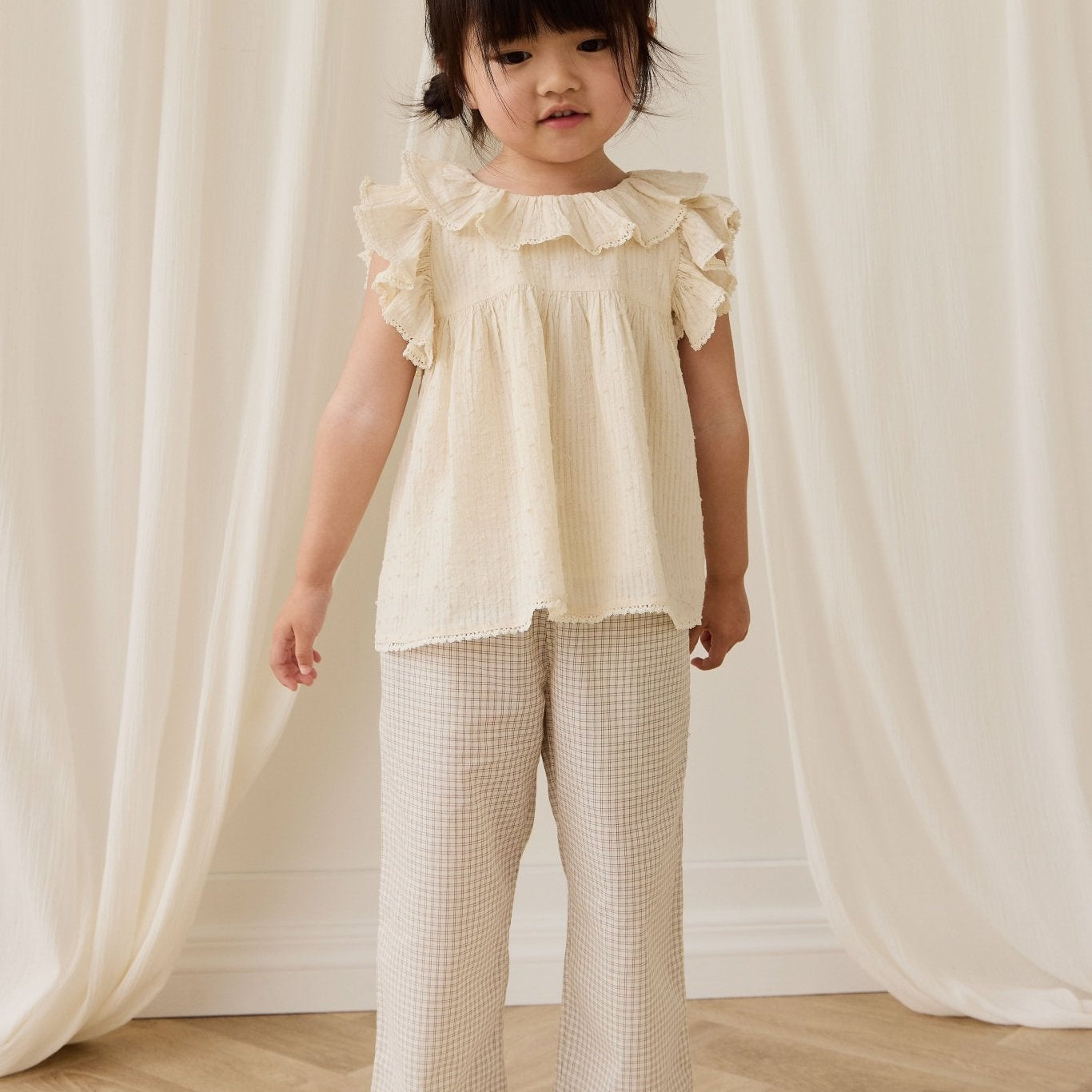 Organic Cotton Banks Blouse - Parchment - Bossy Beans