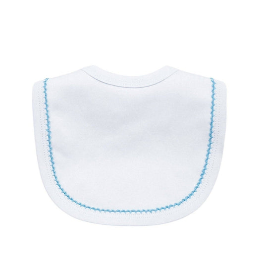 Organic Cotton Bib - Picot Trim (assorted trim) - Bossy Beans