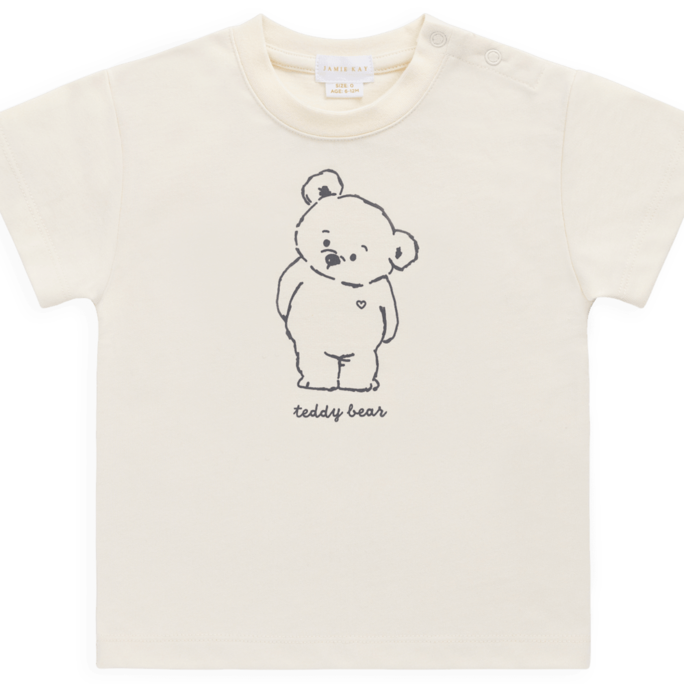 Organic Cotton Bjorn Tee - Snuggle Buddy Cloud - Bossy Beans