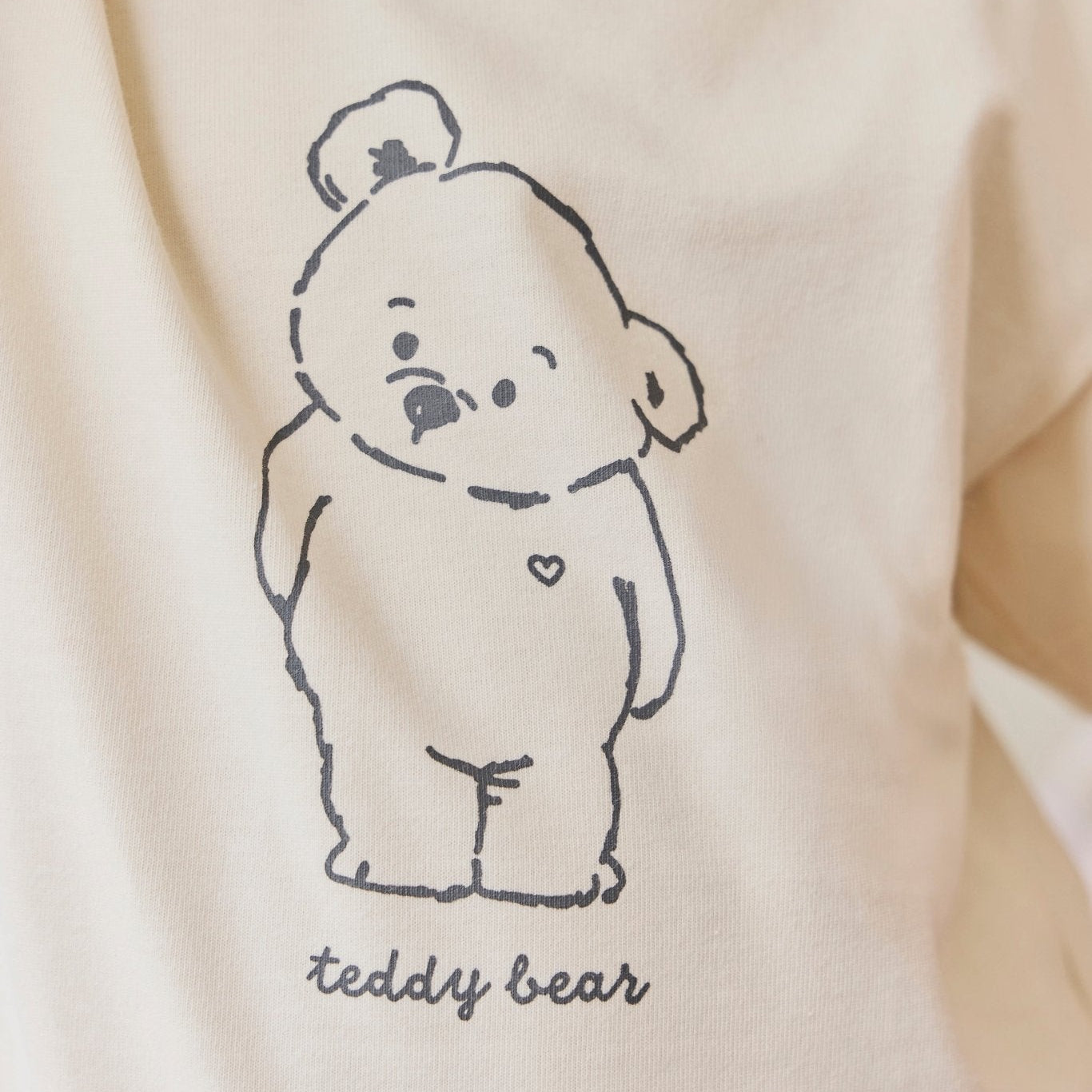 Organic Cotton Bjorn Tee - Snuggle Buddy Cloud - Bossy Beans