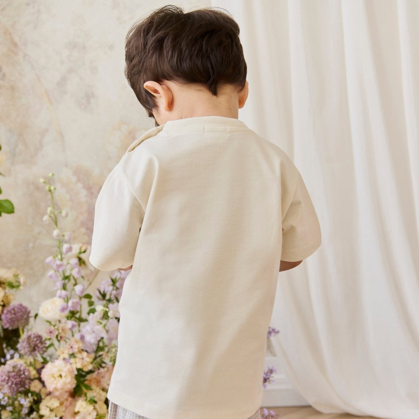 Organic Cotton Bjorn Tee - Snuggle Buddy Cloud - Bossy Beans