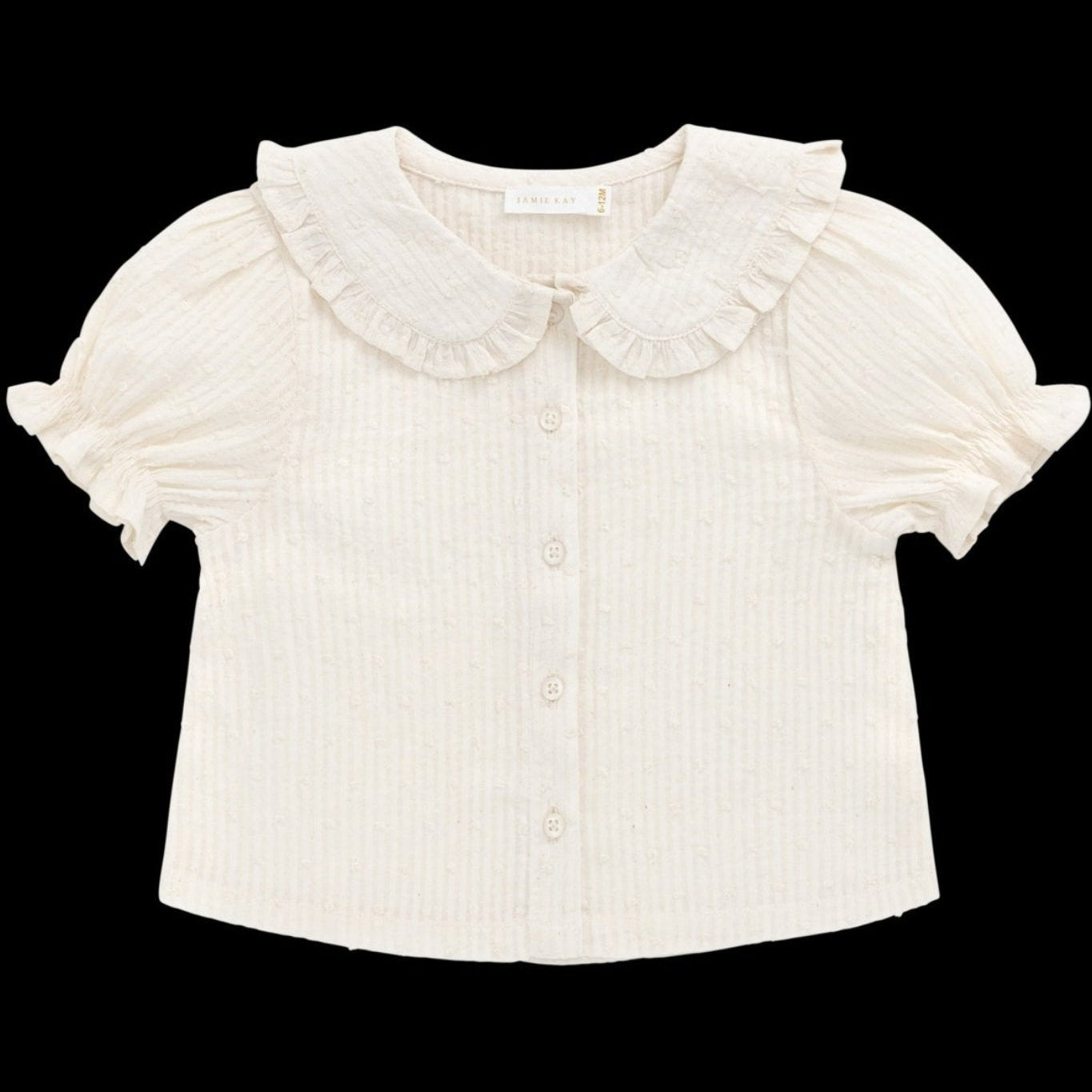 Organic Cotton Bowie Blouse - Parchment - Bossy Beans